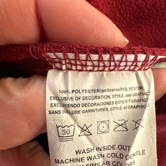 NFL Washington Redskins Hoodie NFL Medium Burgundy Hooded Sweatshirt TX3 Warm - Picture 6 of 8